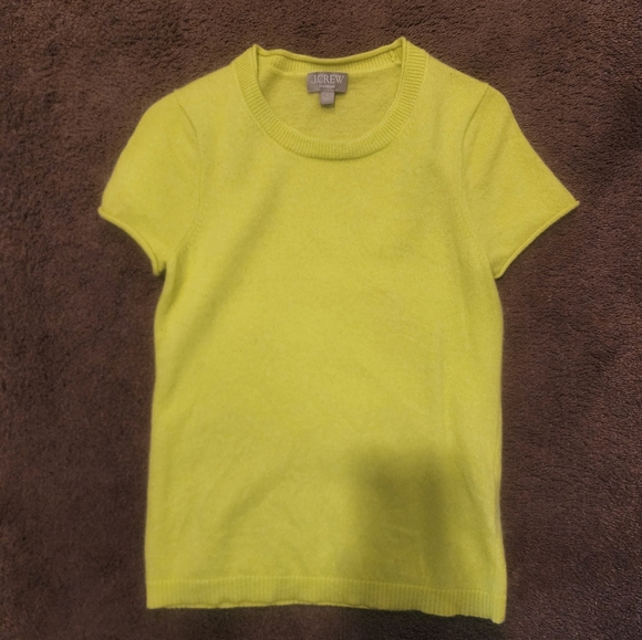 J. Crew Factory Sweaters - J.Crew Cashmere Short-sleeved Sweater, Sz S